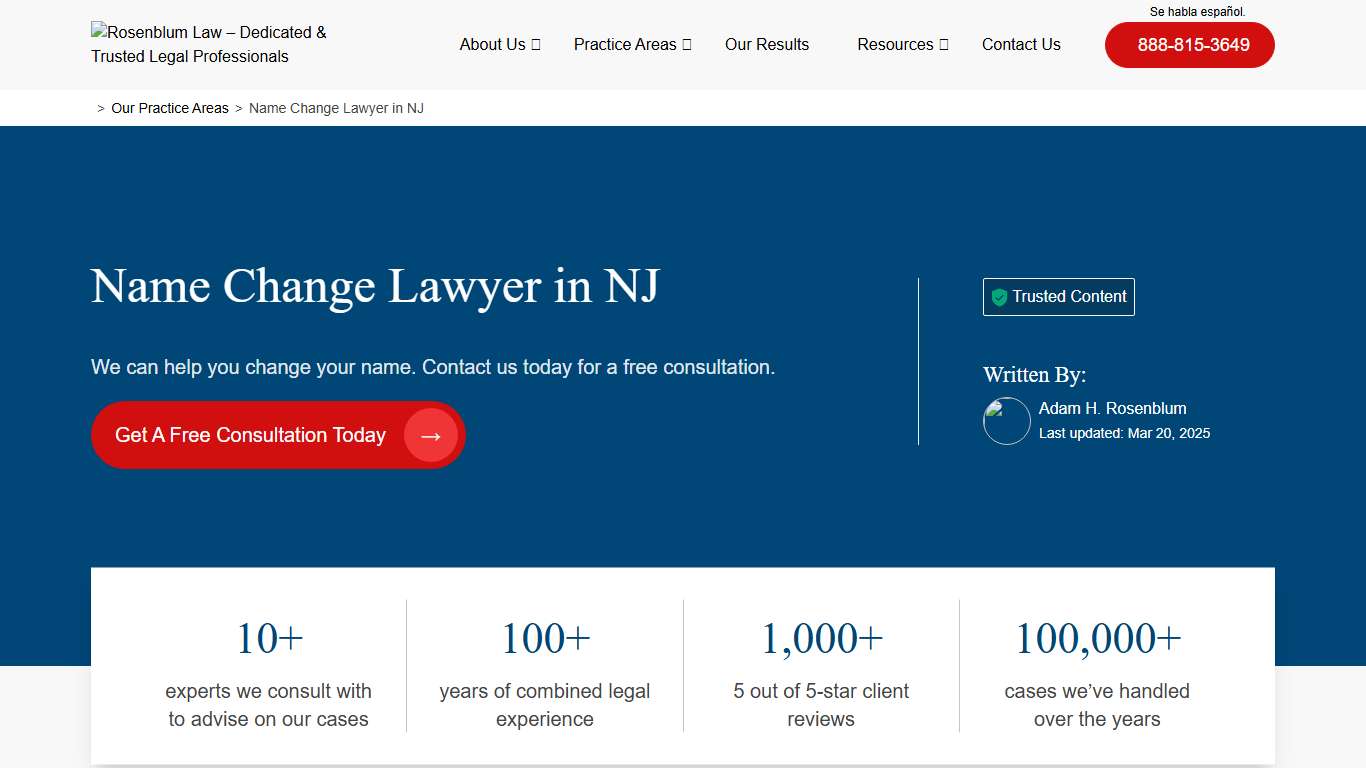 NJ Name Change Lawyer - Flexible Payment Plans